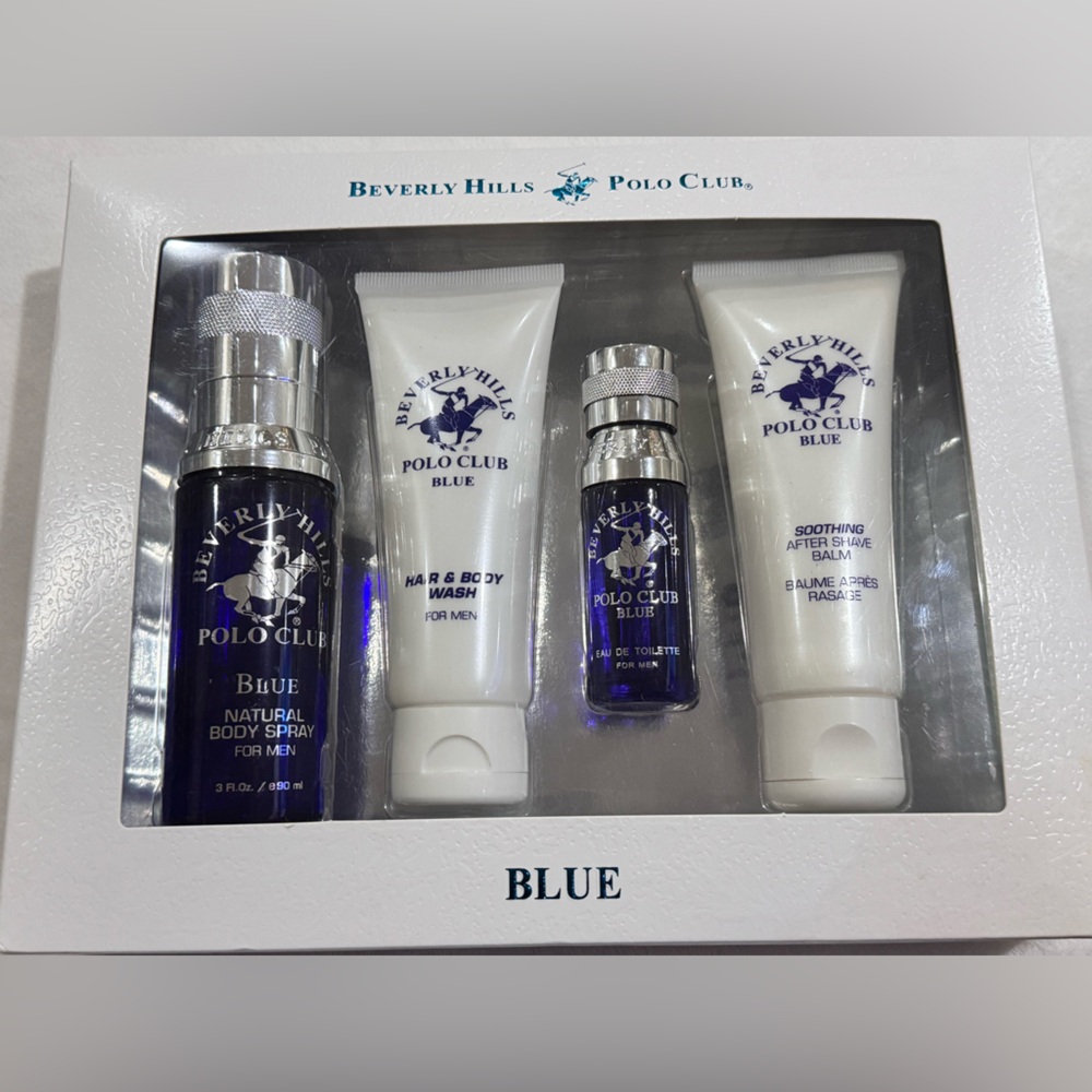 Beverly Hills Polo‎ Club Blue Body Wash Set